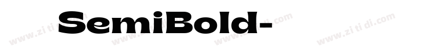 极影毁片荧圆 SemiBold字体转换